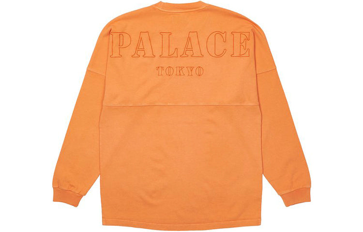 PALACE Drop Shoulder Alphabet Logo Pullover Long Sleeves Unisex Orange P20ES040