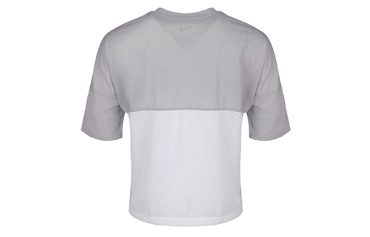 (WMNS) Nike Retro Tailwind Mesh Breathable Sports Short Sleeve Gray AJ8663-059