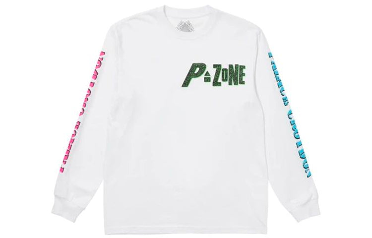PALACE x M-Zone Crossover Small Tri-Ferg Pattern Long Sleeves Unisex White P20LS016