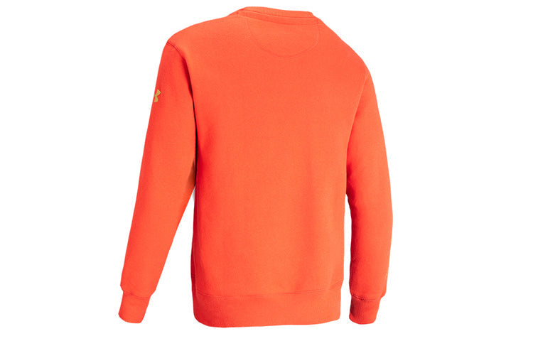 Men's Under Armour Originators Printing Fleece Lined Pullover Orange 1353353-646
