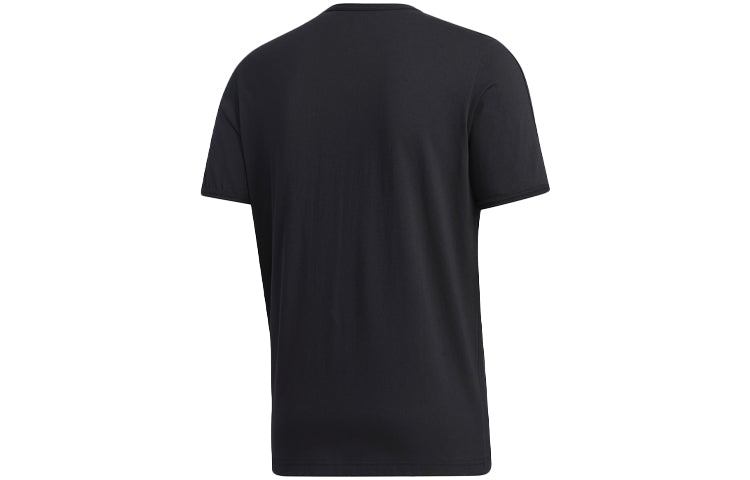adidas neo Funny Printing Sports Round Neck Short Sleeve Black GM2340