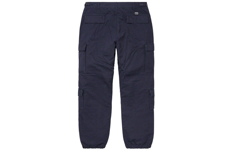 Supreme FW19 Week 2 Cargo Pant Bundle Feet Multiple Pockets Pants Unisex Navy Blue SUP-FW19-318