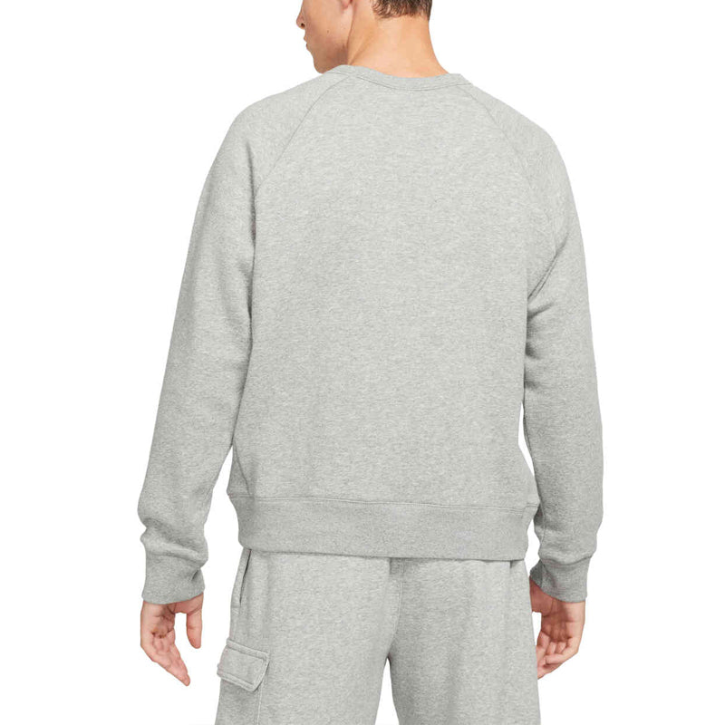 Men's Nike Logo Casual Sports Round Neck Pullover Gray DD9747-002