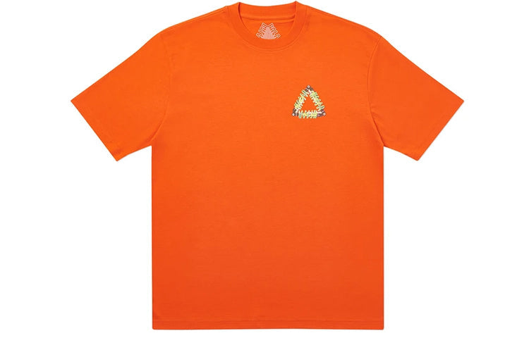 PALACE Tri-Pumping Pattern Printing Short Sleeve Unisex Orange PAL-SS20-99
