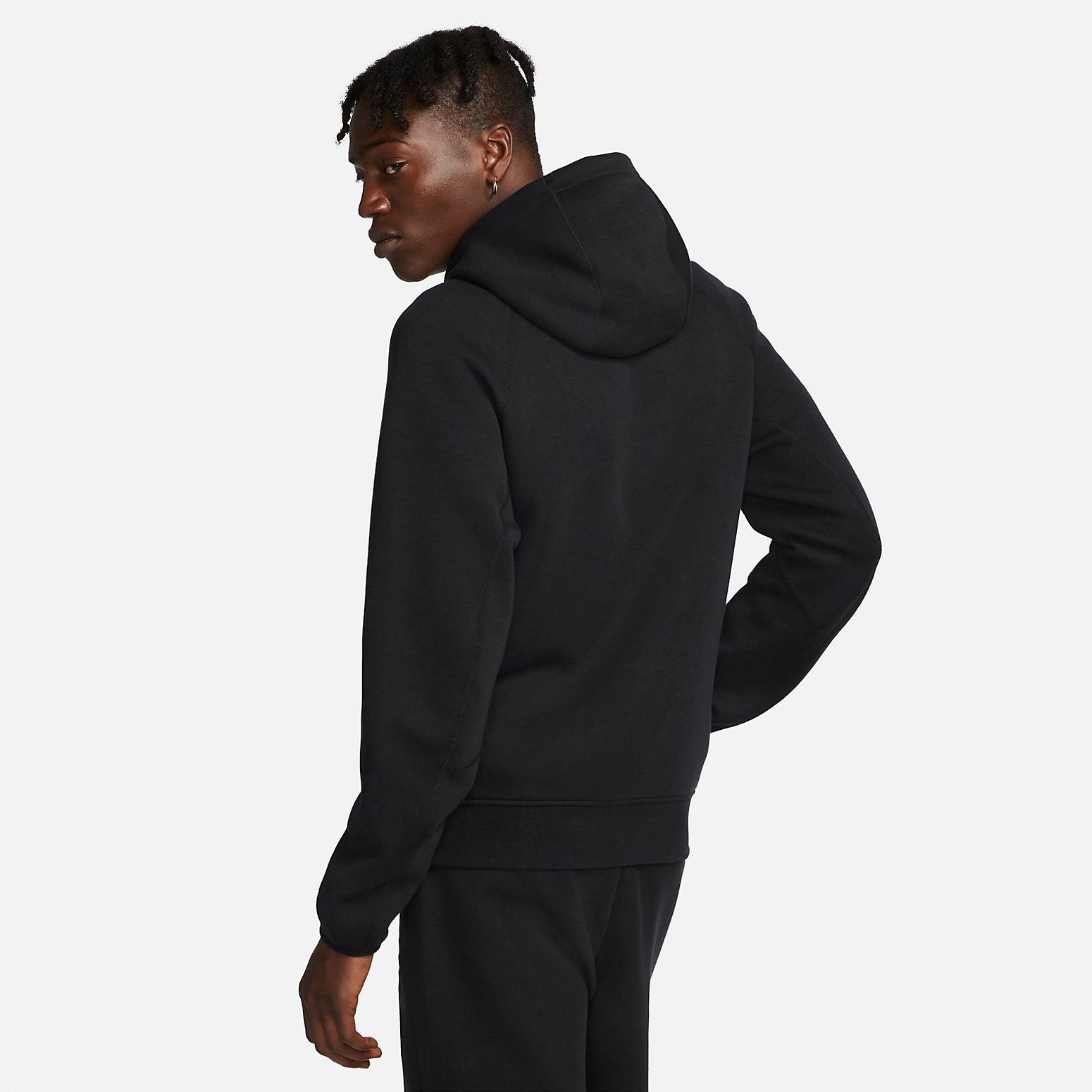 Nike Sportwear Tech Fleece Hoodie Asia Sizing 'Black' FB8017-010