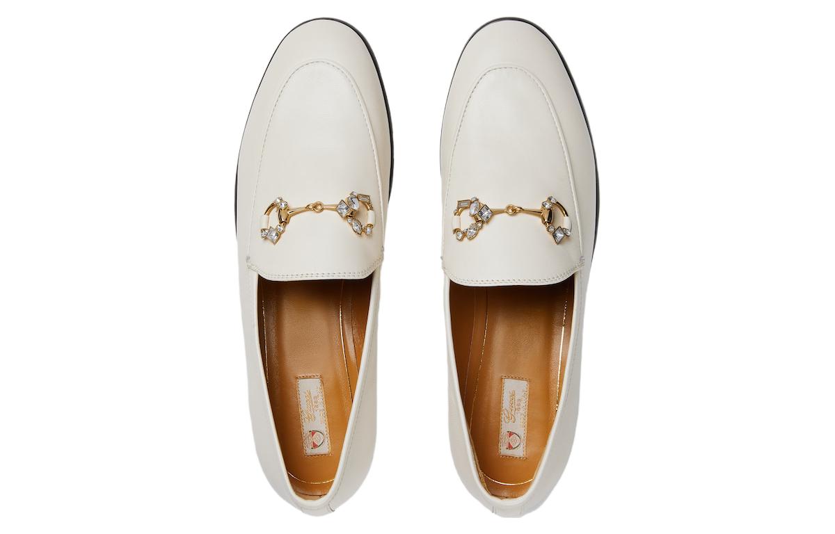 (WMNS) Gucci Jordaan Loafer 'White' 759918-C9D00-9022