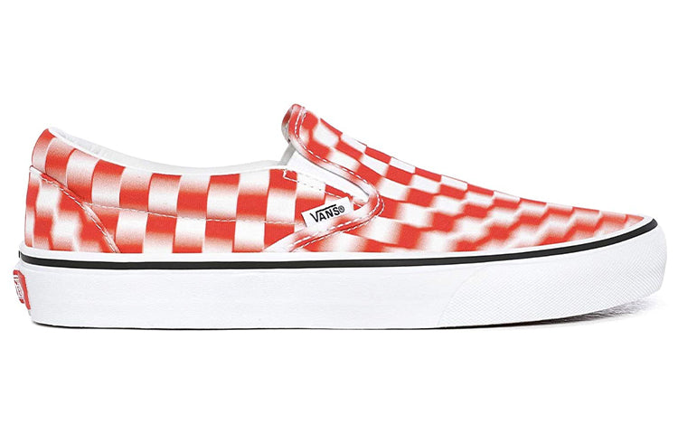 Vans Classic Slip-On 'Blur Check - White Red' VN0A4U3817Z