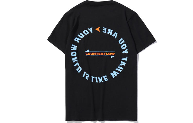 Li-Ning CF Series Printing Round Neck Short Sleeve Unisex Black AHSQ364-1