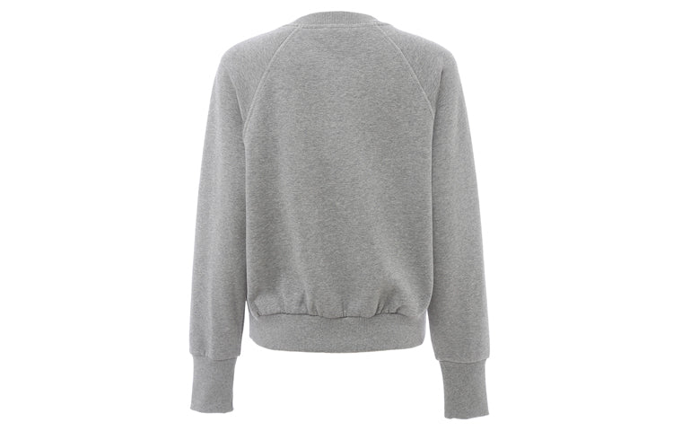 (WMNS) Burberry Round Neck Pullover Long Sleeves Hoodie Gray 80356151