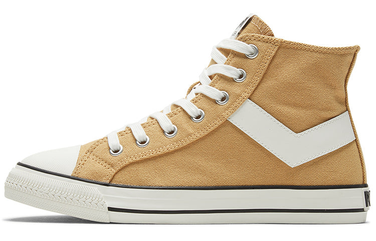 PONY High-Top Canvas Shoes Khaki 02M1SH02KK
