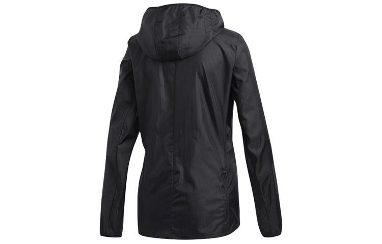 (WMNS) adidas Running Sports Hooded Jacket Black DZ2321