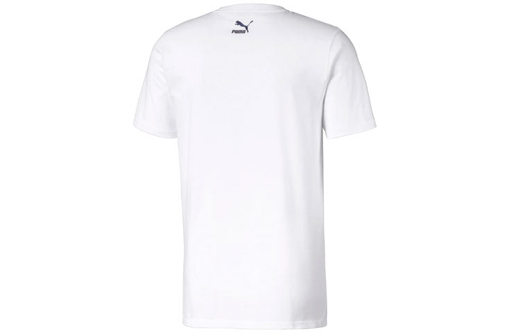 PUMA Iridescent Printing Round Neck Short Sleeve White 597900-02