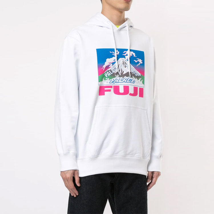 PALACE Fuji Hood White Chest Pattern Printing Unisex P18FW002