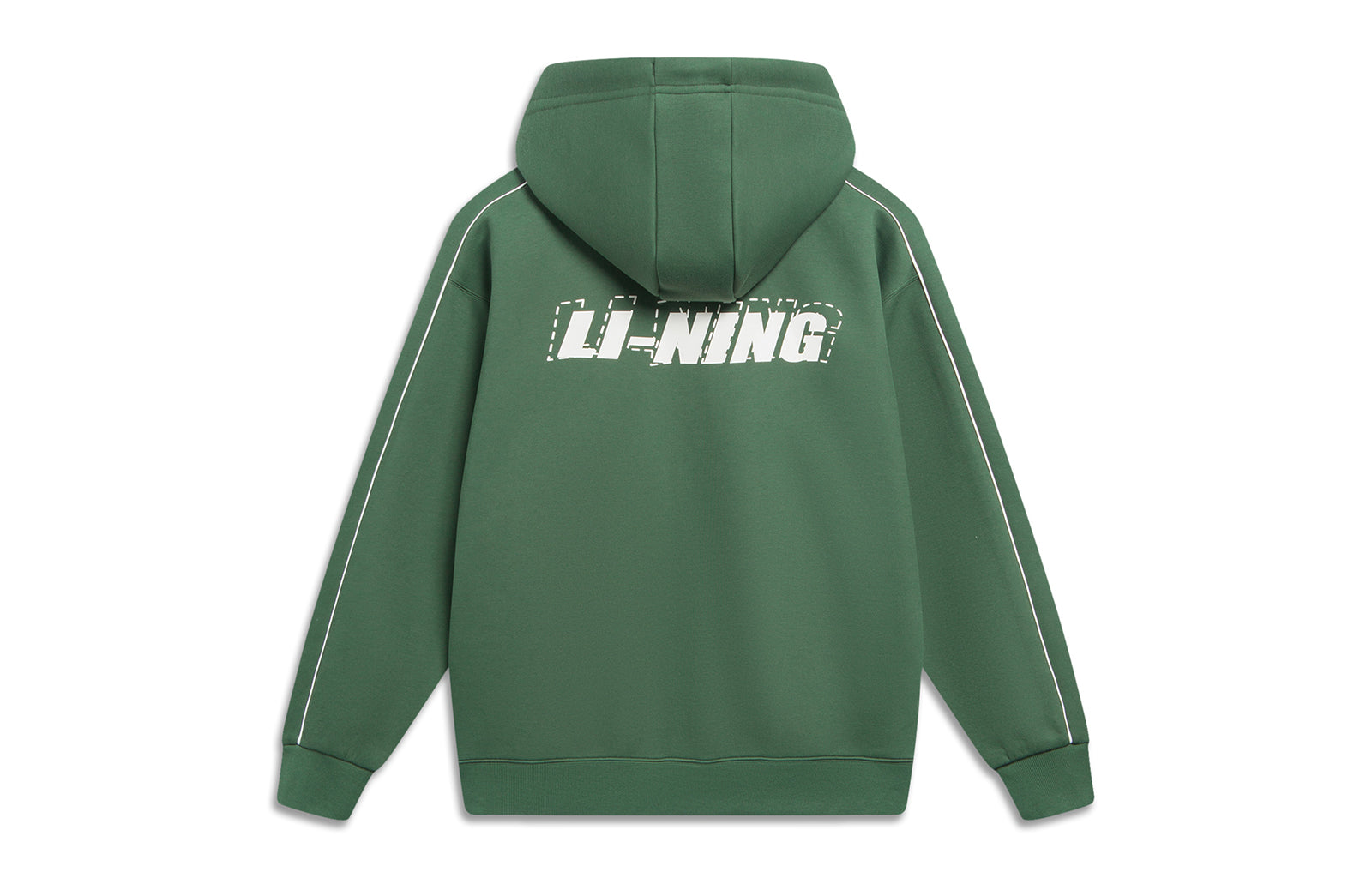 Li-Ning Striped Graphic Hooded Jacket 'Green White' AWDT541-3