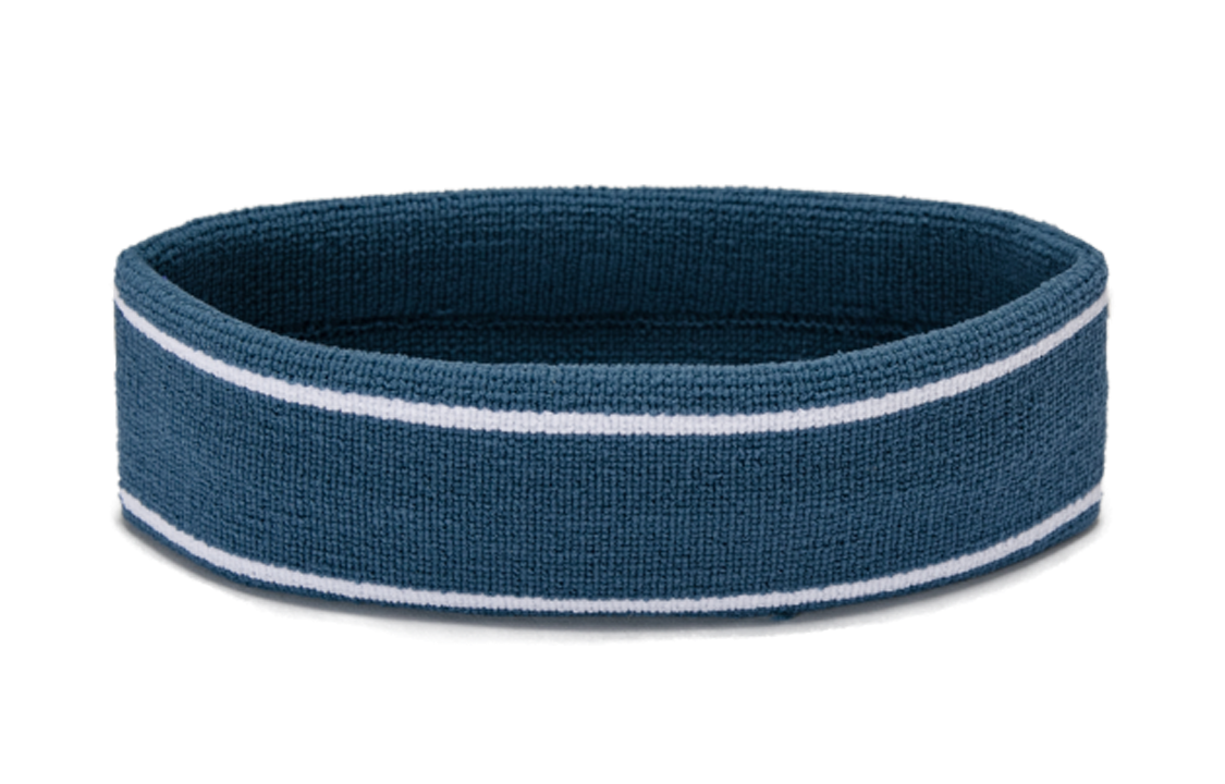 Under Armour Striped Performance Terry Headband 'Blue Teal' 1373118-414