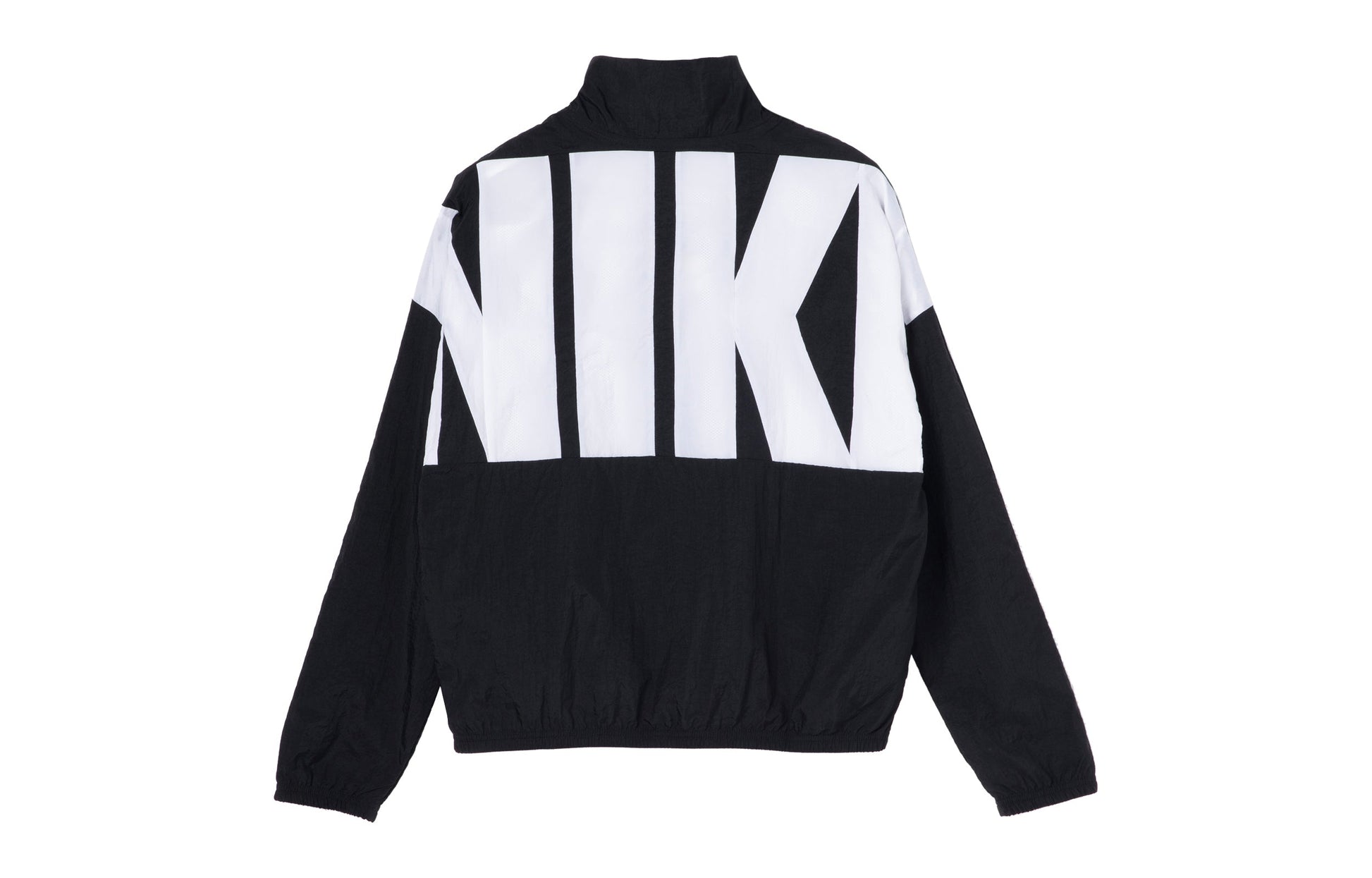 Nike Stand Collar Logo Print Jacket 'Black' CW7349-010