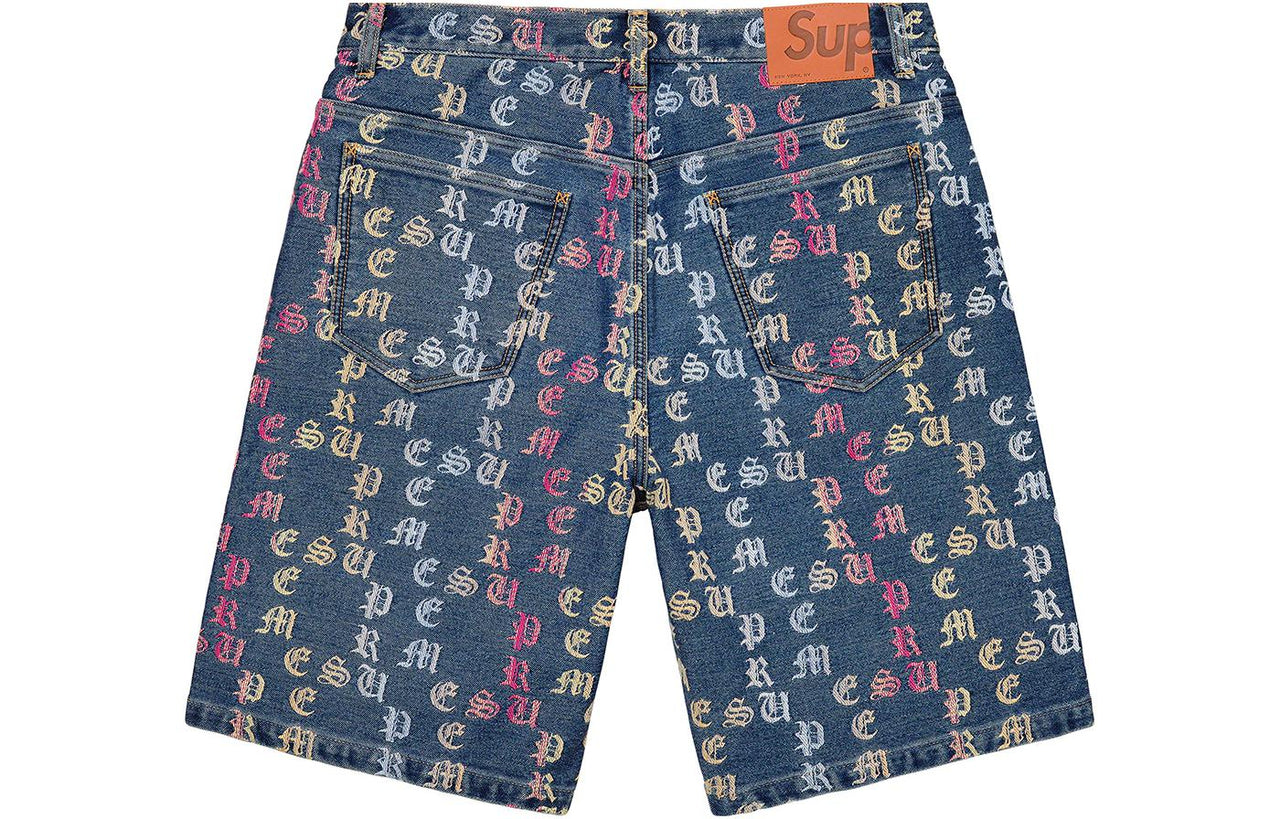 Supreme SS22 Week 11 Gradient Jacquard Denim Short SUP-SS22-705
