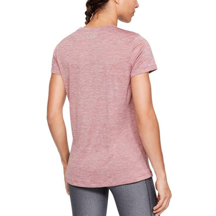 (WMNS) Under Armour Tech Twist Sports Training Short Sleeve Pink Red 1277206-662