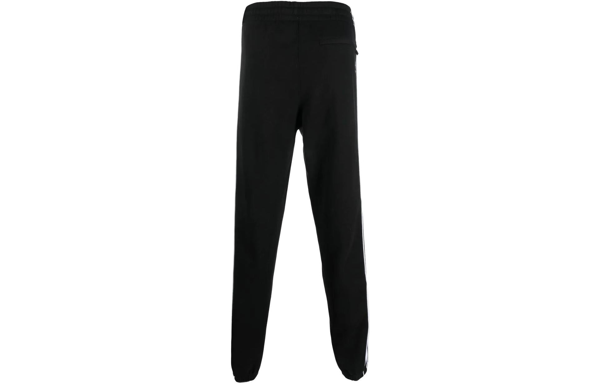 Men's adidas originals Logo Printing Pattern Drawstring Elastic Waistband Bundle Feet Sports Pants/Trousers/Joggers Black HK7319