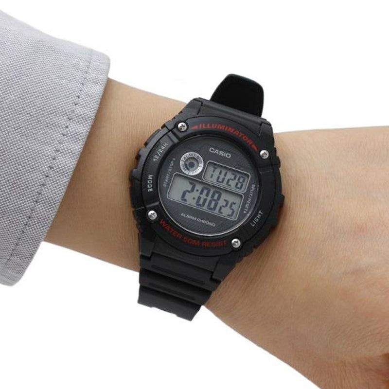 CASIO G-Shock Digital 'Black' W-216H-1A