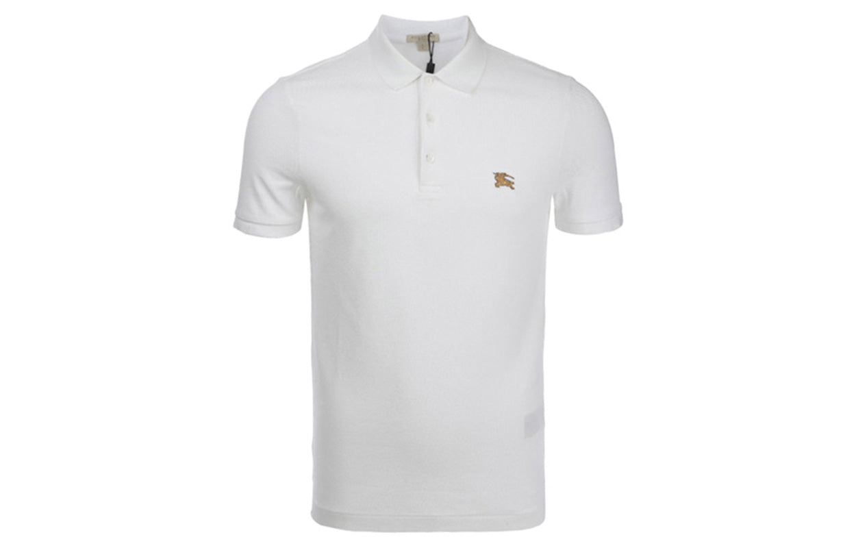 Burberry SS21 Causual Cotton Polo Male White 40087511