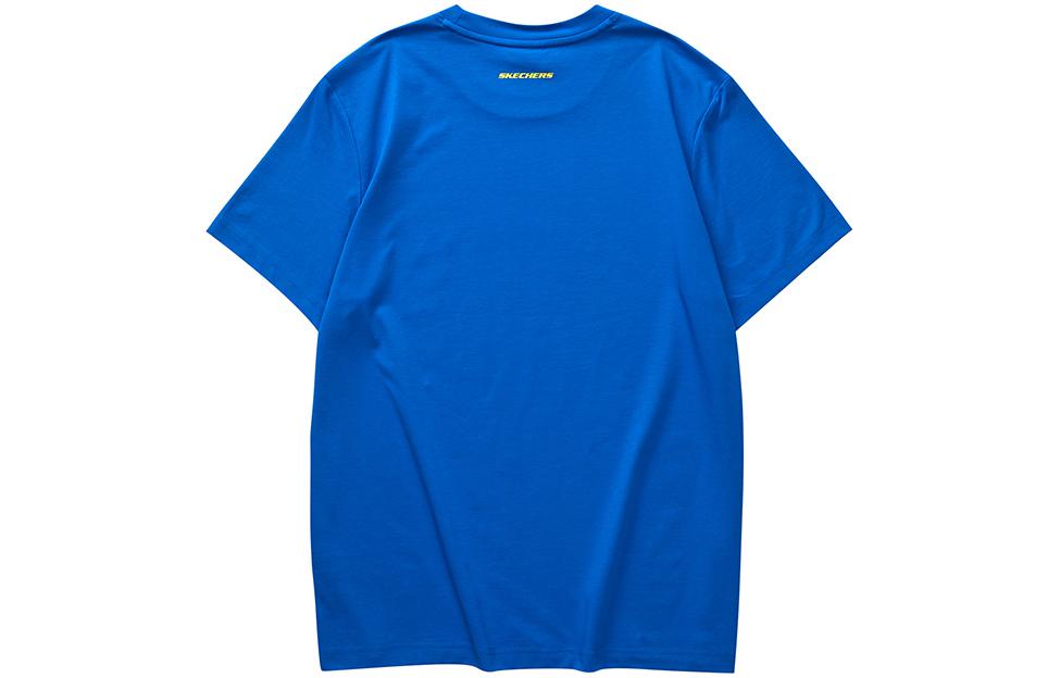 Skechers Letter Printed Tee 'Blue Yellow' L223M027-000M