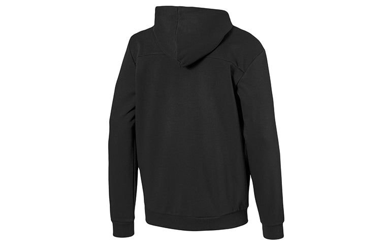 PUMA Colorblock logologo Printing hooded Zipper Jacket Black 844170-01