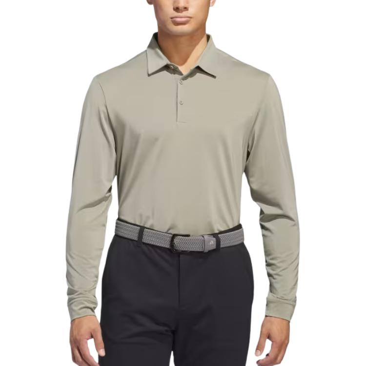 adidas Long Sleeve Polo Shirt Asia Sizing 'Green' IT7212