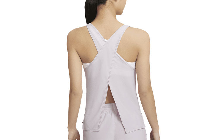 (WMNS) Nike AS W NK ICON CLASH Miler TANK ICED LILAC CZ9605-576