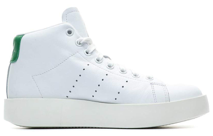 (WMNS) adidas Stan Smith Bold Mid 'White Green' BY9663