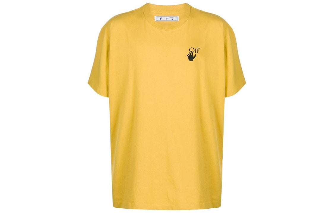 Off-White Arrow Printing Loose Short Sleeve Yellow OMAA038F20FAB0131610
