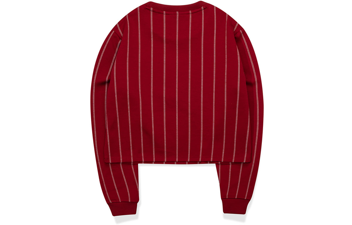 (WMNS) Fila Short Casual Sports Pullover Hoodie Deep Red T11W032213F-RD