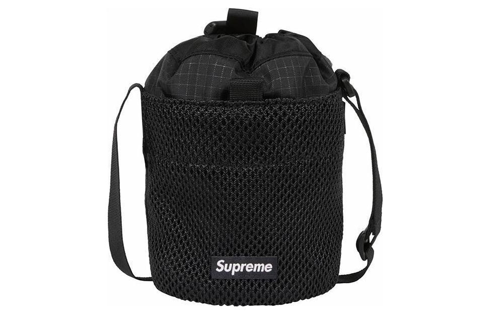 Supreme FW23 Small Cinch Pouch 'Black' SUP-FW23-0823