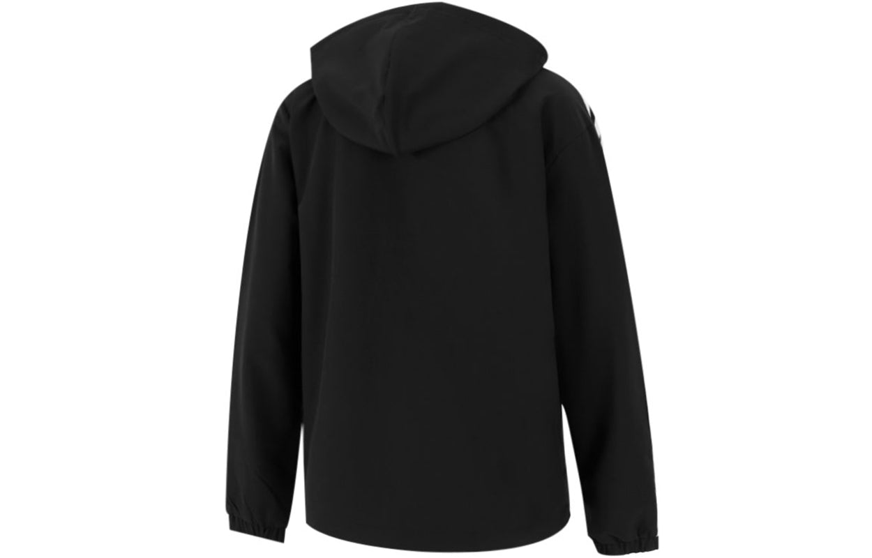(WMNS) adidas neo Training Sports Stripe Loose Hooded Jacket Black H36746
