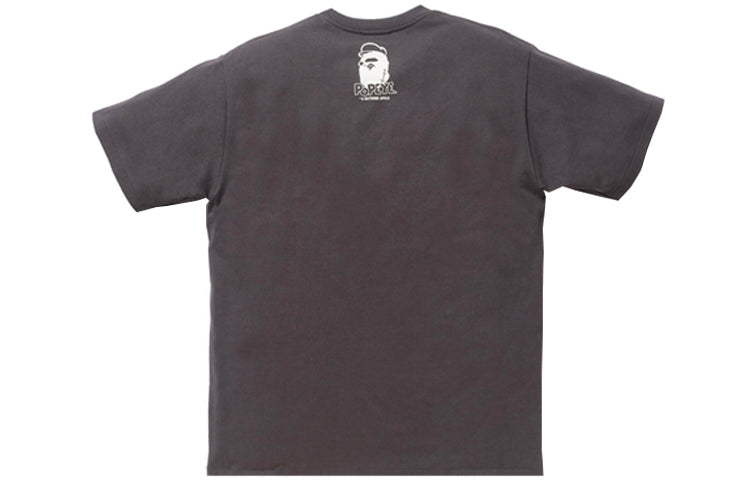 BAPE x Popepe Comic Bws Tee Short-sleeved Unisex Grey 1E23-110-932