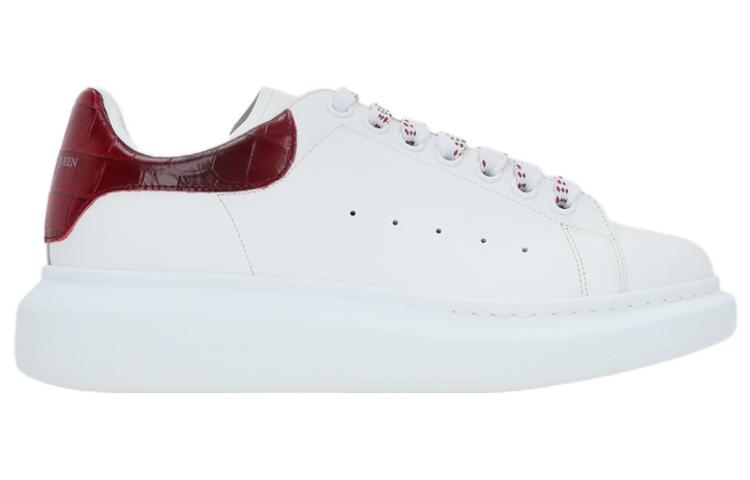 (WMNS) Alexander McQueen Oversized Sneaker 'Burgundy Crocodile' 718233WICG69088