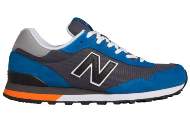New Balance 515 Series Wear-resistant Non-Slip Shock Absorption Low Tops Black Blue ML515CCB