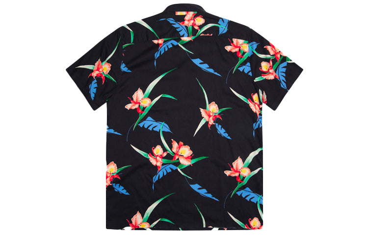 Men's Levis Loose Printing Short Sleeve Shirt Black 72625-0015