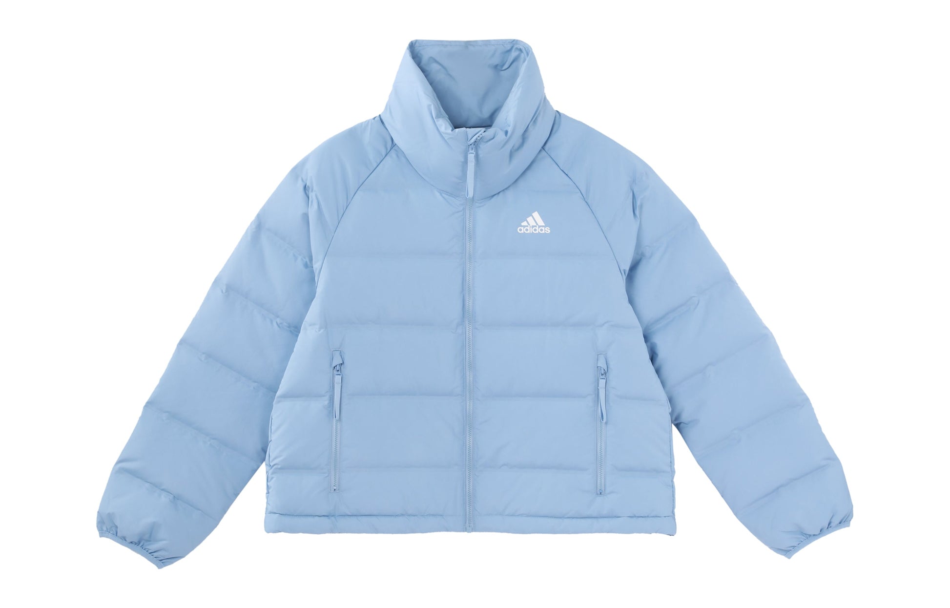 (WMNS) adidas W Helionic Rlx Solid Color Large High Collar Down Jacket Sky Blue GQ7118