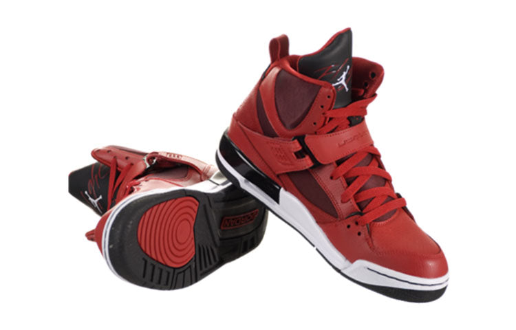 (GS) Air Jordan Flight 45 High 'Red Black' 524865-600