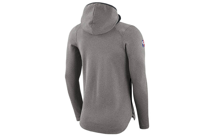 Nike Dry Showtime NBA Basketball Hooded Jacket Chicago Bulls Men's Grey 911106-021