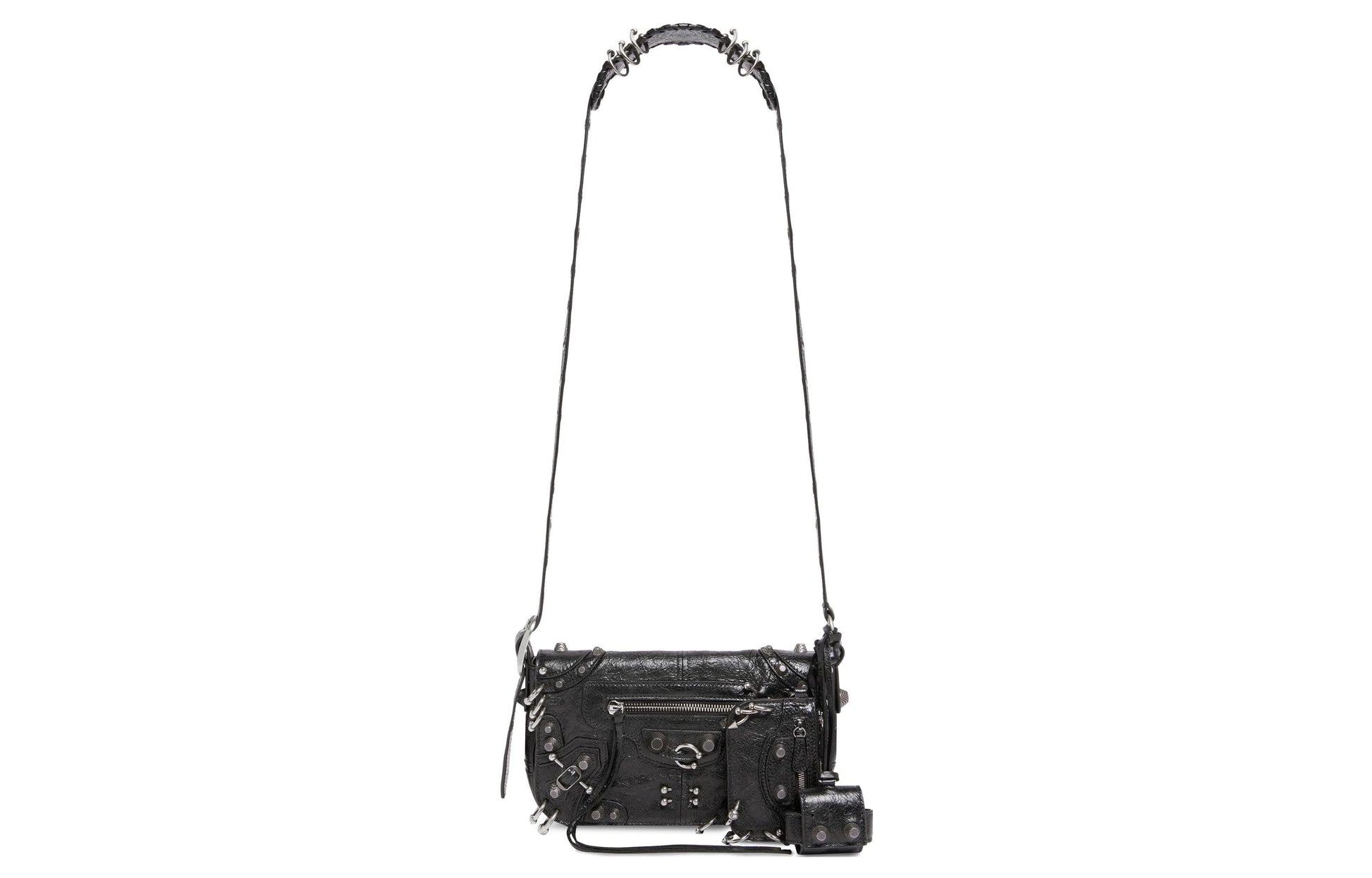 (WMNS) Balenciaga Le Cagole Xs Flap Bag With Piercings 'Black' 7190822AAE31000