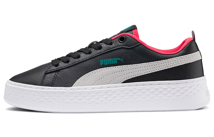 (WMNS) PUMA Smash Platform SoftFoam 'Black And White' 366487-16