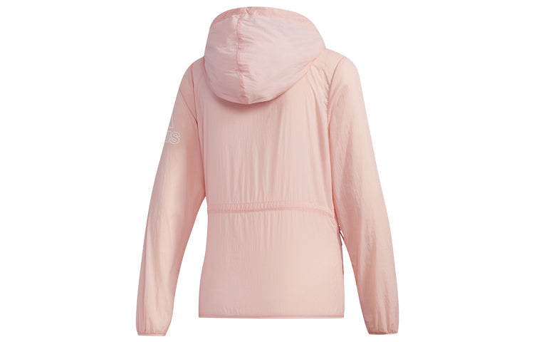 (WMNS) adidas Windbreaker Bos Jacket Windproof Pink Red FT2886