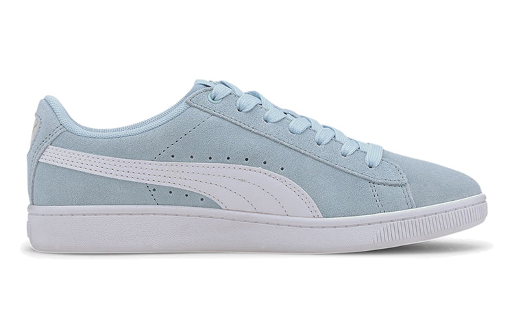 (GS) PUMA Vikky V2 Suede Casual Board Shoes Blue/White 370510-07