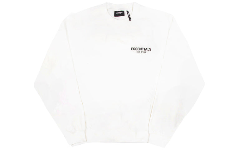 Fear of God Essentials Boxy Crew Sweat White FOG-FW19-81