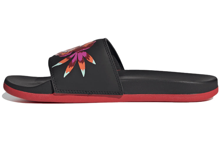 (WMNS) adidas Adilette Comfort Slide 'Black Floral' FZ1735