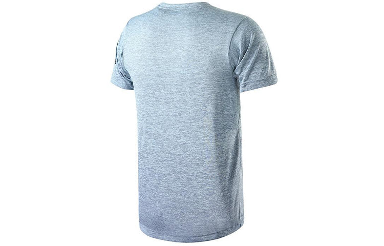 adidas FreeLift gradi Training Sports Short Sleeve Blue Gray CW3437