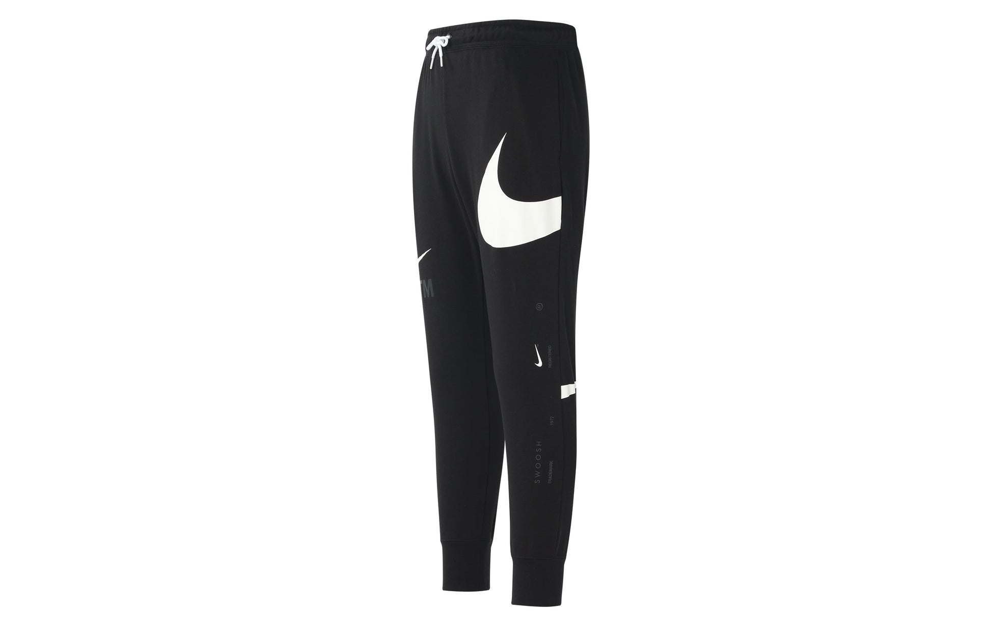 Men's Nike Large Logo Lacing Knit Bundle Feet Sports Pants/Trousers/Joggers Autumn Black DD6092-010