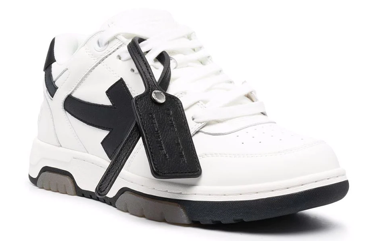 Off-White Out Of Office Low-Top Sneakers 'White Black' OMIA189C99LEA0010110